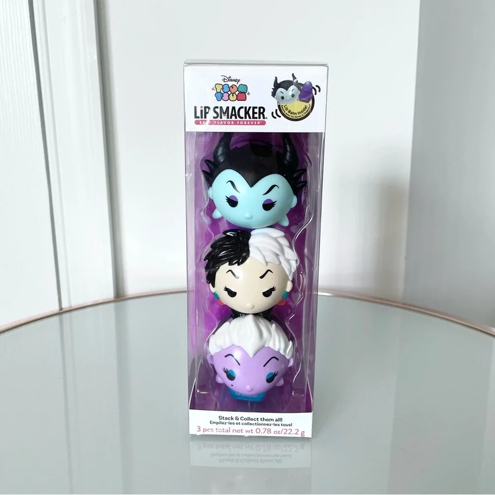 NIB Disney Villians Tsum tsum lipsmackers